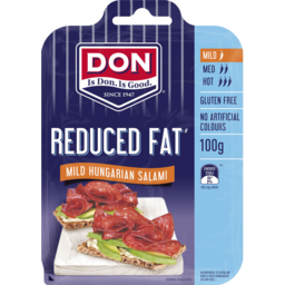 Photo of Don Salami Sliced 50% Less Fat Mild 100g