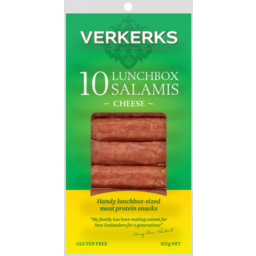 Photo of Verkerks Salami Lunch Box Cheese 100g