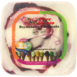 Photo of Pure Gelato Boysenberry Cheesecake