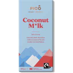 Photo of Pico Organic Coconut Milk 55% Cacao Dark Chocolate Block