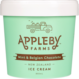 Photo of Appleby Farms Ice Cream Mint & Belgian Chocolate