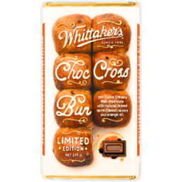 Photo of Whittakers Chocolate Block Hot Cross Bun