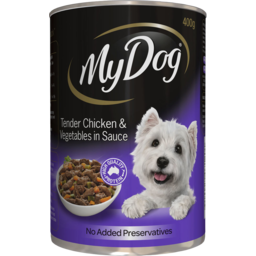 Photo of My Dog® Tender Chicken And Vegetables In Sauce Fillets In Gravy Wet Dog Food Can