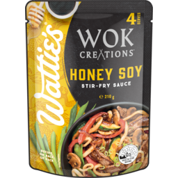 Photo of Wattie's Wok Creations Stir-Fry Sauce Honey Soy 210g