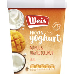 Photo of Weis Frozen Yoghurt Mango Coconut 1 Ltr