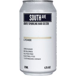 Photo of South Ave Lychee Seltzer Can