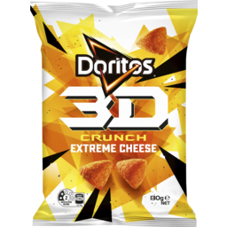 Photo of Doritos 3d Crunch Extreme Cheese 130g 130g