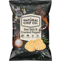 Photo of The Natural Chip Co. Sea Salt & Cracked Pepper Chips