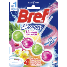 Photo of Bref Escapes Hawaii, Rim Block Toilet Cleaner, 50g