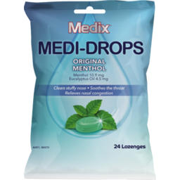 Photo of Medix Medi-drops Original Menthol 24pk