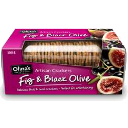Photo of Olina's Bakehouse Artisan Cracker Fig & Black Olive 100g 100g