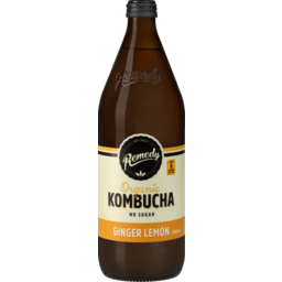 Photo of Remedy Kombucha Organic Ginger Lemon