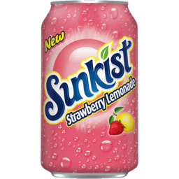 Photo of Sunkist Strawberry Lemonade Soda 355ml