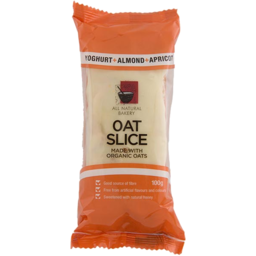 Photo of All Natural Bakery Oat Slice Yoghurt Almond Apricot 100gm