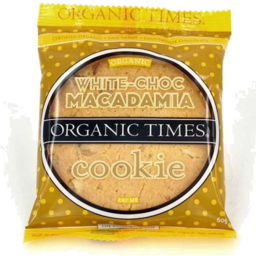 Photo of Organic Times Cookie White Chocolate Macadamia 60g