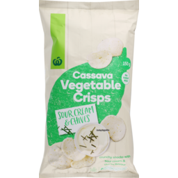 Photo of WW Cassava Vegetable Crisps Sour Cream & Chives