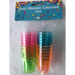 Photo of Korbond Shot Glasses Coloured 30ml 20pk20