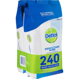Photo of Dettol Hospital Grade Disinfectant Surface Cleaning Wipes Fresh 240 Pack 