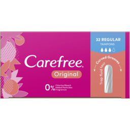 Photo of Carefree Original Regular Tampons 32 Pack