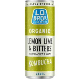 Photo of Lo Bros Lemon, Lime And Bitters Kombucha