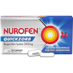 Photo of Nurofen Quickzorb Ibuprofen Lysine 342mg 24 Caplets