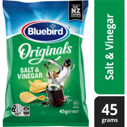 Photo of Bluebird Potato Chips Original Cut Salt & Vinegar