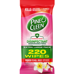 Photo of Pine O Cleen Tropical Disinfectant Biodegradable Wipes 220 Pack