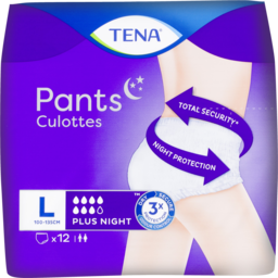 Photo of Tena Pants Culottes Plus Night Large 100-135cm 12 Pack
