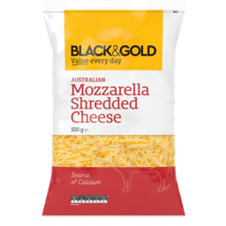 Photo of Black & Gold Shredded Mozzarella Cheese