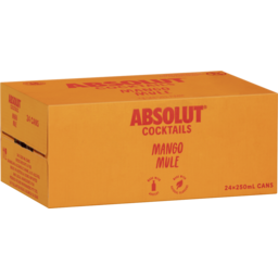 Photo of Absolut Cocktails Mango Mule Can