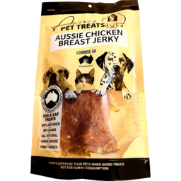 Photo of Aussie Pet Treats Aussie Chicken Breast Jerky Dog & Cat Treats 100g