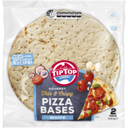 Photo of Tip Top Gourmet Pizza Bases White 12 Inch 2 Pack