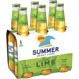Photo of XXXX Summer Bright Lime XXXX Summer Bright Lager With Lime 6 X 330ml Bottle Wrap 6.0x330ml