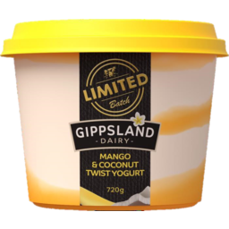 Photo of Gippsland Dairy Mango & Coconut Twist Yogurt 720g