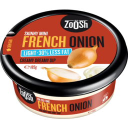 Photo of Zoosh Creamy French Onion Light 30% Less Fat Dip