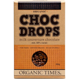 Photo of Organic Times Chocolate - Choc Drops (Milk)