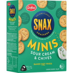 Photo of Griffins Snax Minis Sour Cream Chives 135g