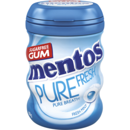 Photo of Mentos Pure Fresh Freshmint Sugarfree Gum Bottle 68g