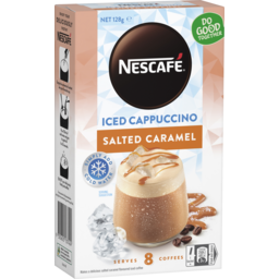 Photo of Nescafe Beverage Iced Cappuccino Salted Carmel Sachets 8pk 128g