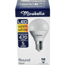 Photo of Mirabella LED Round Small Edison Screw Pearl Warm White