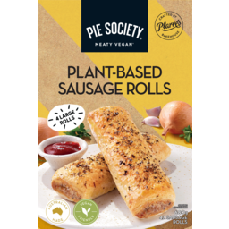 Photo of Pie Society Plant Based Sausage Rolls 4 Pack 680g