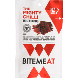 Photo of Bitemeat Air Dried Beef Snack Biltong The Mighty Chilli