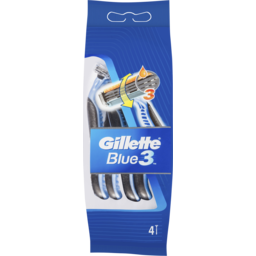 Photo of Gillette Blue3 Disposable Shaving Razor 4 Pack