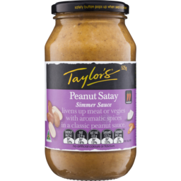 Photo of Taylors simmer sauce Peanut Satay 525gm