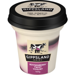 Photo of Gippsland Dairy Boysenberry Twist Yoghurt 160g 160g