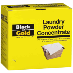 Photo of Black & Gold Laundry Detergent Powder Concentrate 1kg