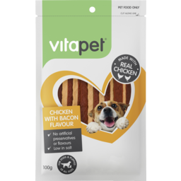 Photo of Vitapet Jh Dog Treats Chicken With Bacon Flavour 100g