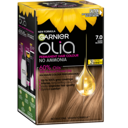 Photo of Garnier Olia 7.0 Dark Blonde Permanent Hair Colour No Ammonia, 60% Oils
