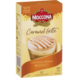 Photo of Moccona Café Classics Gluten Free Caramel Latte Coffee Sachets 10 Pack