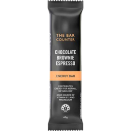 Photo of The Bar Counter Energy Bar Chocolate Brownie Espresso 40gm